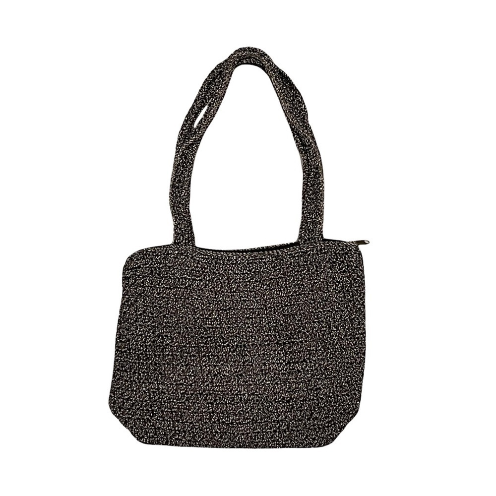 The Sak Dark Grey Knit Small Shoulder Purse